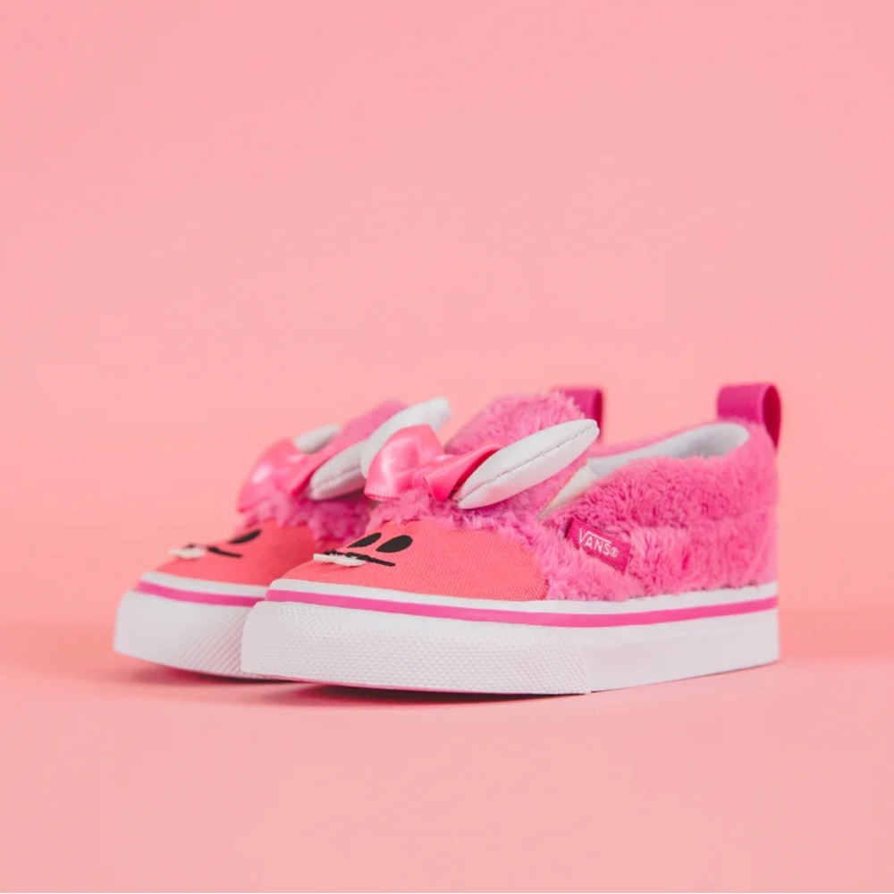 Vans monsters pink fuzzy novelty cute monster inc inspired
